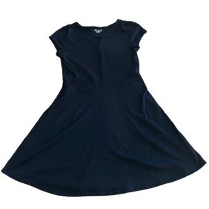 Children’s Place Girls Black Casual Kids Dress Size Large 10/12